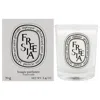 Diptyque Freesia Scented Candle By  For Unisex - 2.4 oz Candle In White