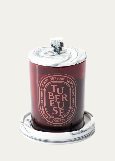 Diptyque Landscape Candle Lid In Burgundy