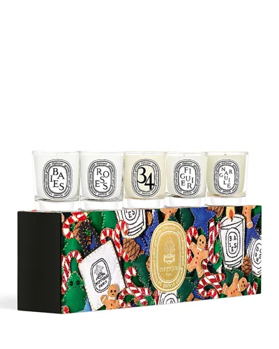 DIPTYQUE LIMITED EDITION MINIATURE CANDLES GIFT SET 