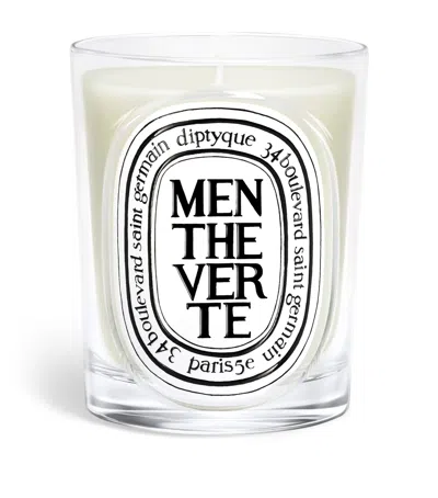 Diptyque Menthe Verte Candle In White