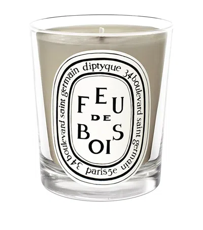 Diptyque Mini Feu De Bois Candle In Neutral