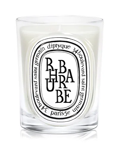 Diptyque Rhubarbe (rhubarb) Classic Candle 6.7 Oz. In White