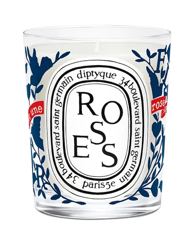 Diptyque Roses Classic Candle 6.7 Oz. - Limited Edition In White