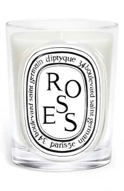 Diptyque Roses Classic Candle In Transparent