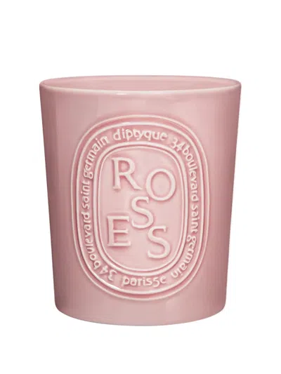 Diptyque Roses Large Candle In Pink