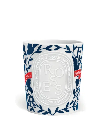 Diptyque Roses Large Candle Limited Edition, Size 600g In White