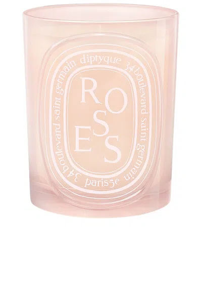 Diptyque Roses Medium Candle In Pink