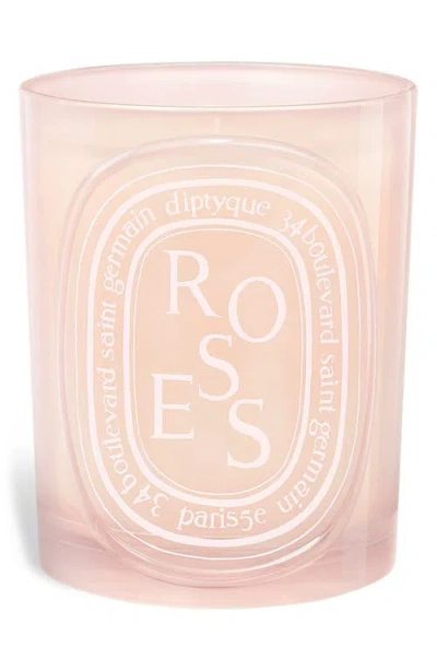 Diptyque Roses Medium Candle In Pink