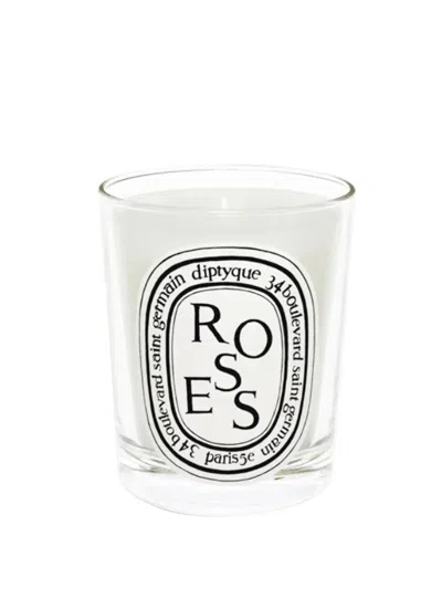 Diptyque Roses Small Candle In White