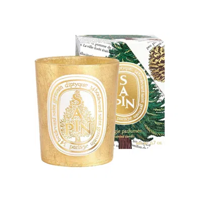 Diptyque Sapin (pine Tree) Candle (limited Edition) In Gold
