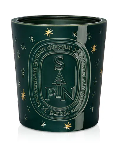 Diptyque Sapin (pine Tree) Extra Large Candle 52.9 Oz. In Green