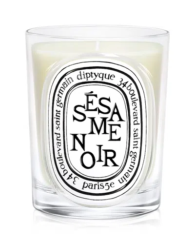 Diptyque Sesame Noir (black Sesame) Classic Candle 6.7 Oz. In White