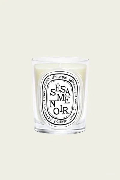 Diptyque Sesame Noir Classic Candle 6.7oz In White