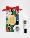 Diptyque Surprise Pocket Fleur De Peau Hair Mist & Hand Cream Set