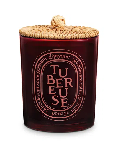 Diptyque Tubereuse Limited Edition Candle In Burgundy