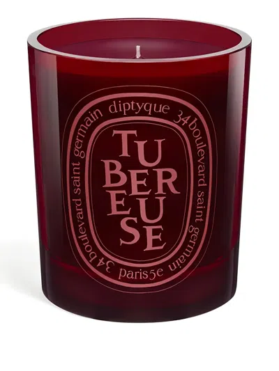 Diptyque Tubereuse Medium-model Candle (300g) In Red