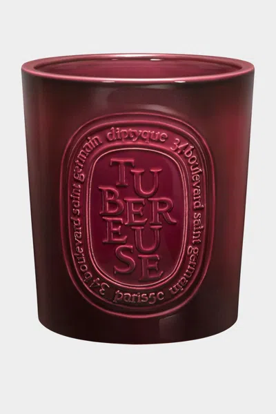 Diptyque Tuberose Extra Large Colored Candle 51.3oz In Burgundy