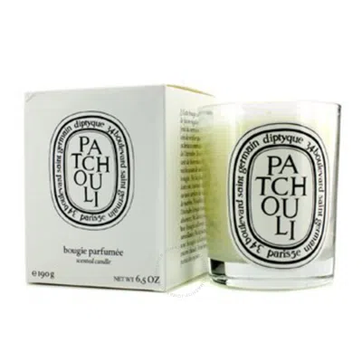 Diptyque Unisex Patchouli Scented Candle 6.5 oz Fragrances 3700431403056 In White