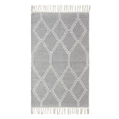 Direct Home Textiles Group Goa Wool 27"x45" Rectangular Scatter Rugs In Gray