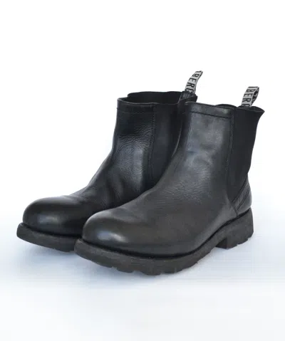 Pre-owned Dirk Bikkembergs Archive Chelsea Boots Black Leather 45