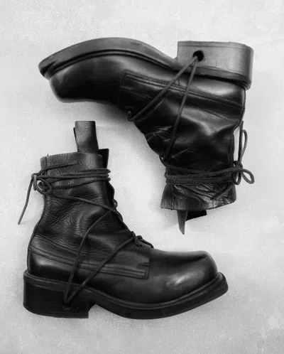 Pre-owned Dirk Bikkembergs Boots Collection 07 " Ethereal Elegance " In Black
