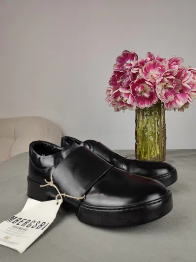 Pre-owned Dirk Bikkembergs Dirk Bikkimbergs Rubber Band Strap Derby Shoes In Black