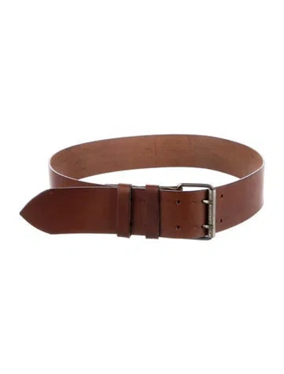 Pre-owned Dirk Bikkembergs Leather Belt In Brown
