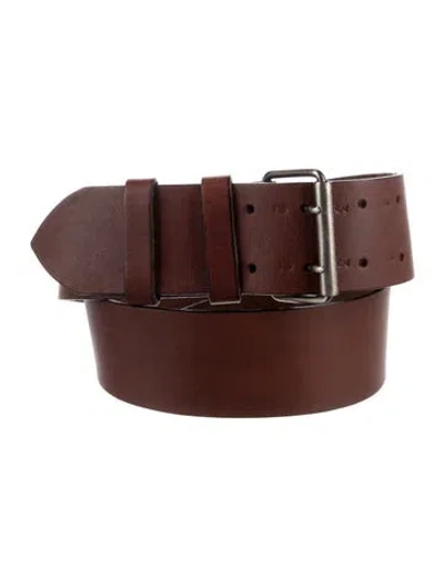 Pre-owned Dirk Bikkembergs Leather Belt In Brown