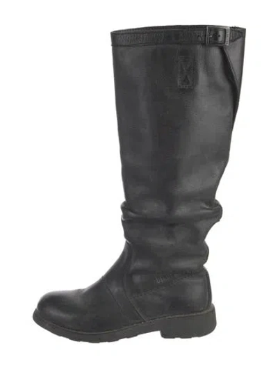 Pre-owned Dirk Bikkembergs Leather Riding Boots In Black