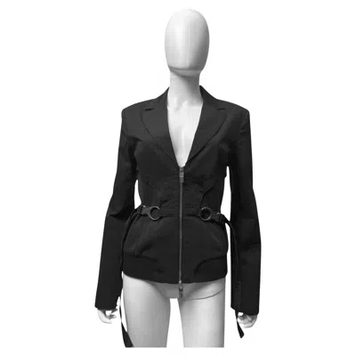 Pre-owned Dirk Bikkembergs S/s 2005 Black Utility Bondage Blazer
