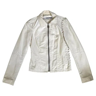 Pre-owned Dirk Bikkembergs Vintage White Cotton Jacket