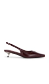 Dirt Slingback Pump In Burgundy