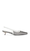 Dirt Slingbacks In White