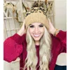 Dirty Bee Women's Pom Pom Beanie Hat In Leopard In Brown