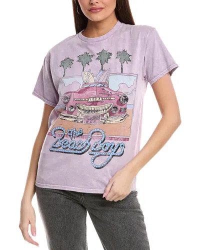 Dirty Cotton Scoundrels The Beach Boys Pink Beach T-shirt In Purple