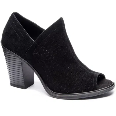Dirty Laundry Aida Womens Suede Peep Toe Ankle Boots In Multi