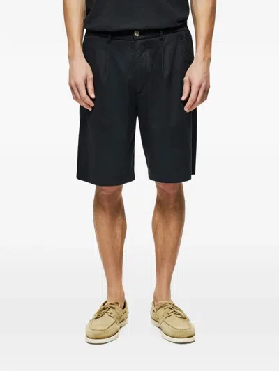 Dirty Laundry Belt-loops Bermuda Shorts In Black