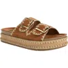 Dirty Laundry Cubana Buckle Platform Sandal In Brown