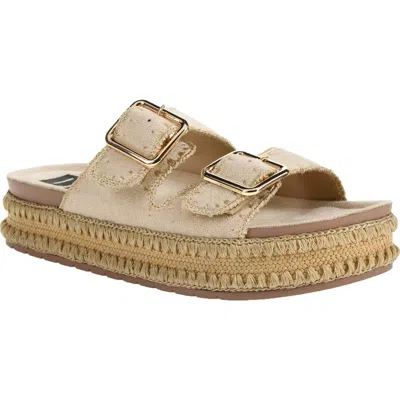 Dirty Laundry Cubana Buckle Platform Sandal In Cream
