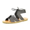 Dirty Laundry East Womens Faux Leather Strappy Flats In Multi