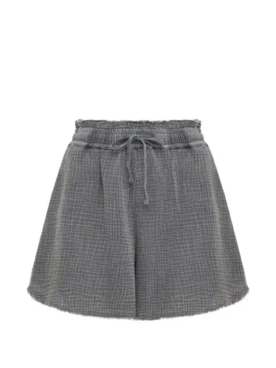 Dirty Laundry Elastic-waistband Shorts In Gray
