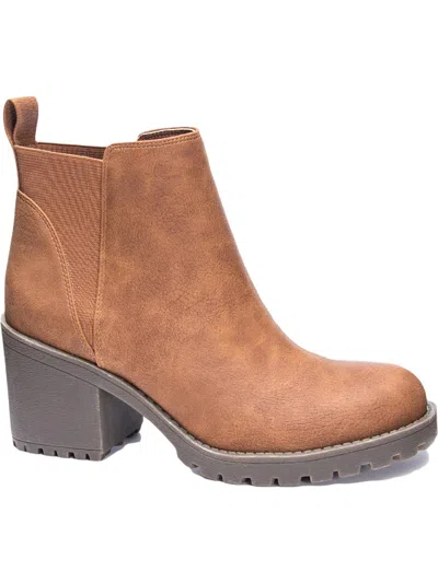 Dirty Laundry Lido Womens Faux Leather Booties In Multi