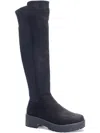 DIRTY LAUNDRY MABELLINEWC WOMENS FAUX SUEDE KNEE-HIGH BOOTS