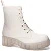 Dirty Laundry Mazzy Lace-up Boot In Natural Faux Leather