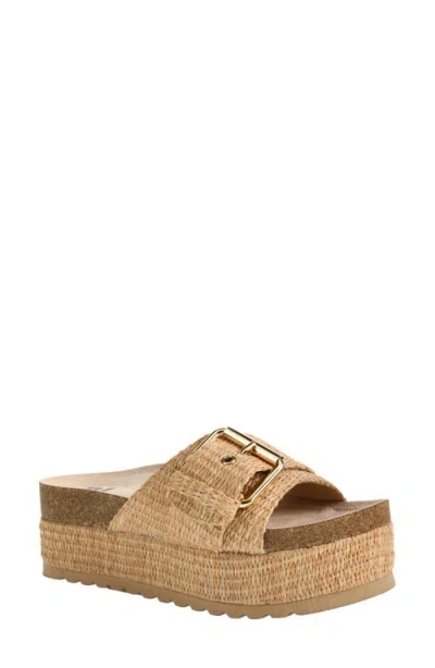 Dirty Laundry Palm Island Platform Slide Sandal In Natural