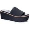 Dirty Laundry Pivot Platform Slide Sandal In Black