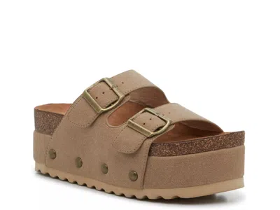 Dirty Laundry Pueblo Platform Sandal In Brown