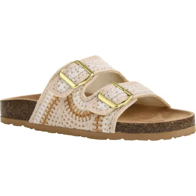 Dirty Laundry Tambour Sandal In Natural Multi
