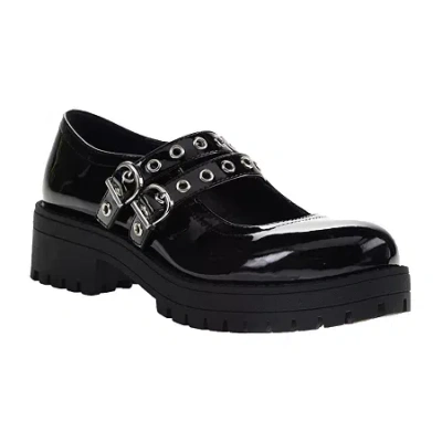 Dirty Laundry Vagabond Womens Round Closed Toe Mary Jane Shoes In Black