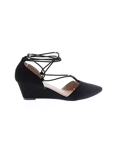 Pre-owned Dirty Laundry Wedges In Black